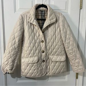 Burberry Quilted Cream Jacket